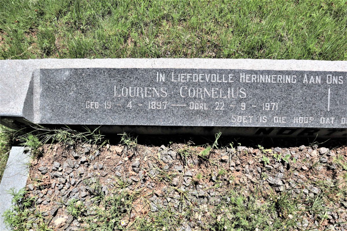 NORT? Lourens Cornelius 1897-1971 &amp; Louisa Johanna TERBLANCHE 1897-1962