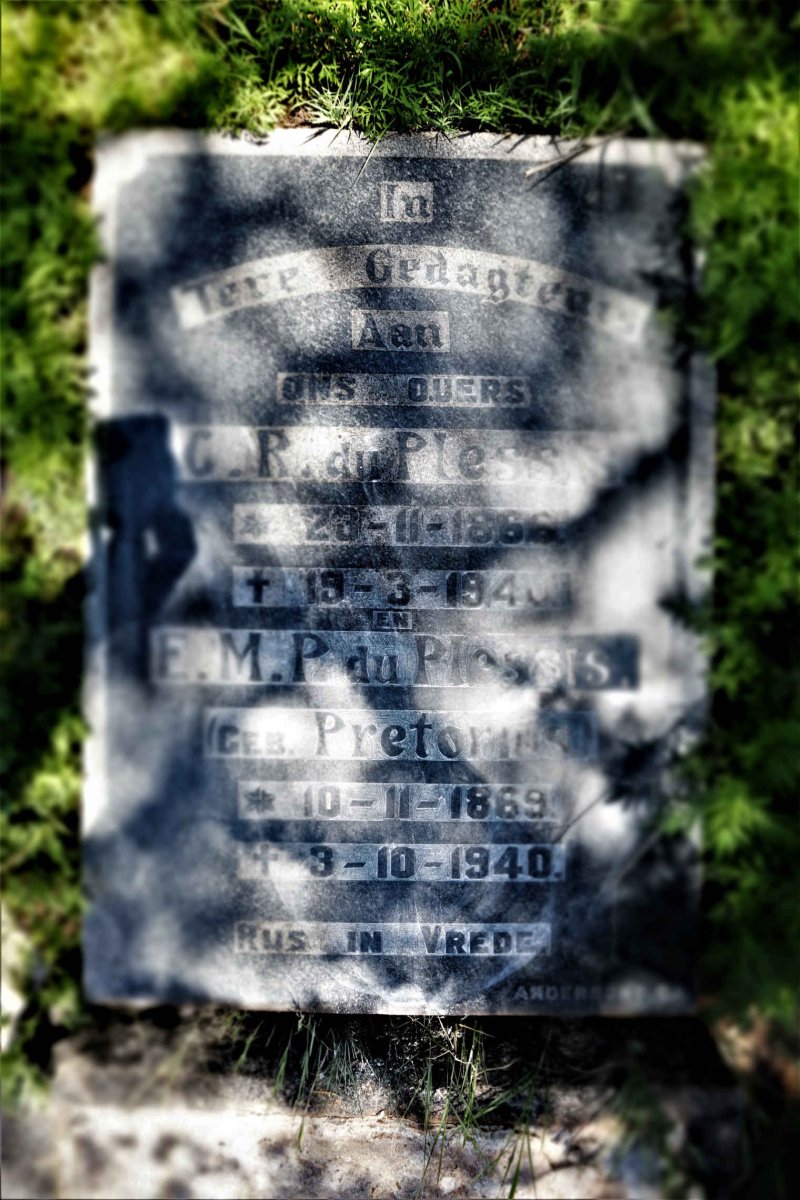 PLESSIS G.R., du 1866-1940 &amp; E.M.P. PRETORIUS 1869-1940