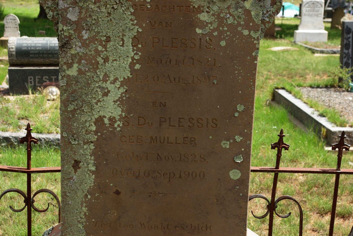 PLESSIS ?, du 1821-1897 &amp; A.S.S. MULLER 1828-1900