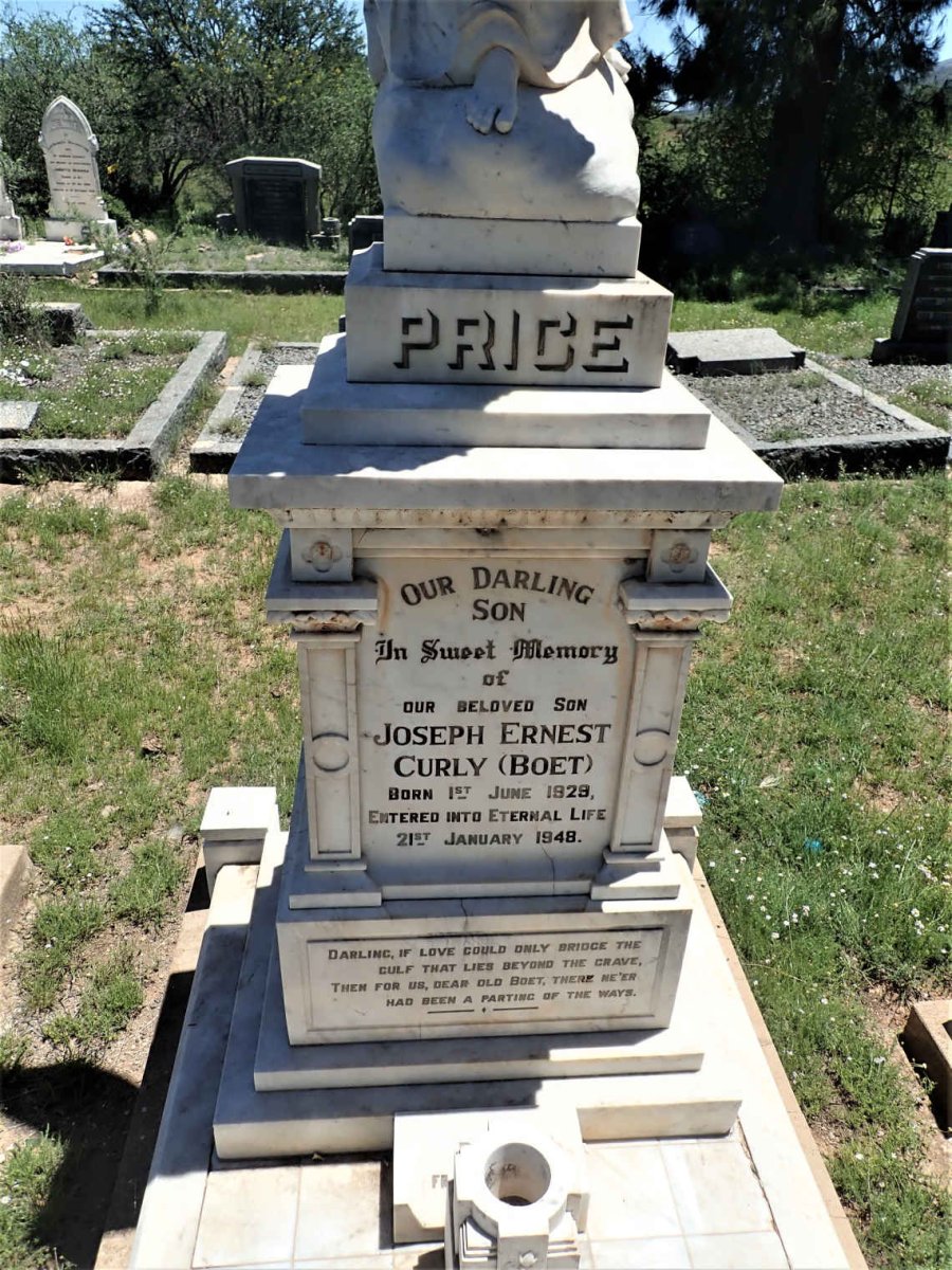 PRICE Joseph Ernest Curly 1929-1948