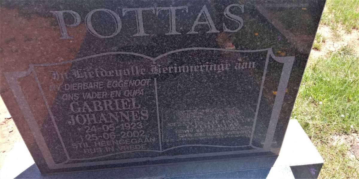 POTTAS Gabriel Johannes 1923-2002