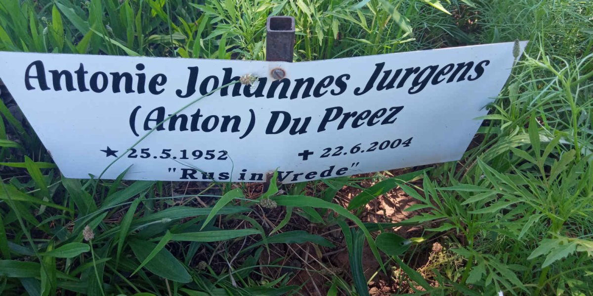 PREEZ Antonie Johannes Jurens, du 1952-2004