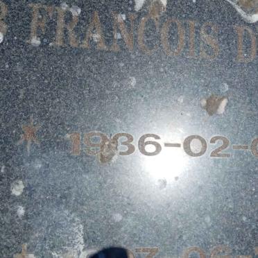 PLESSIS Jacob Francois, du 1936-1997