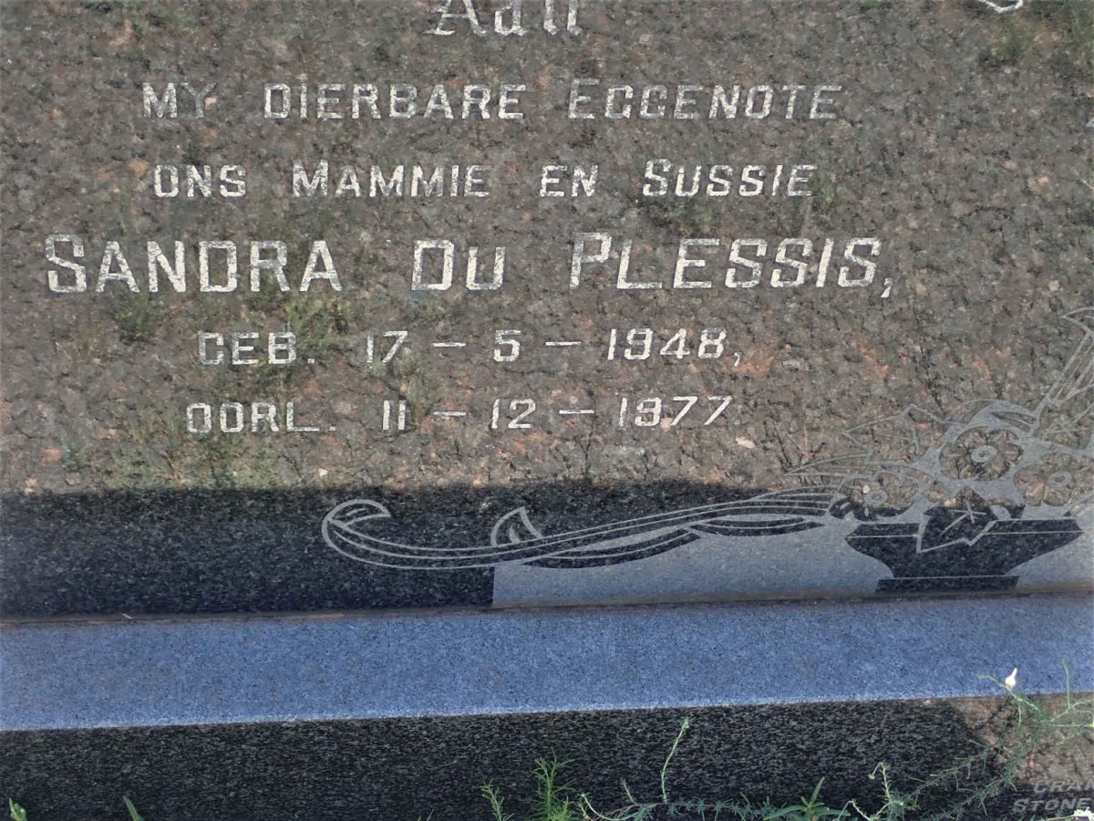 PLESSIS Sandra, du 1948-1977