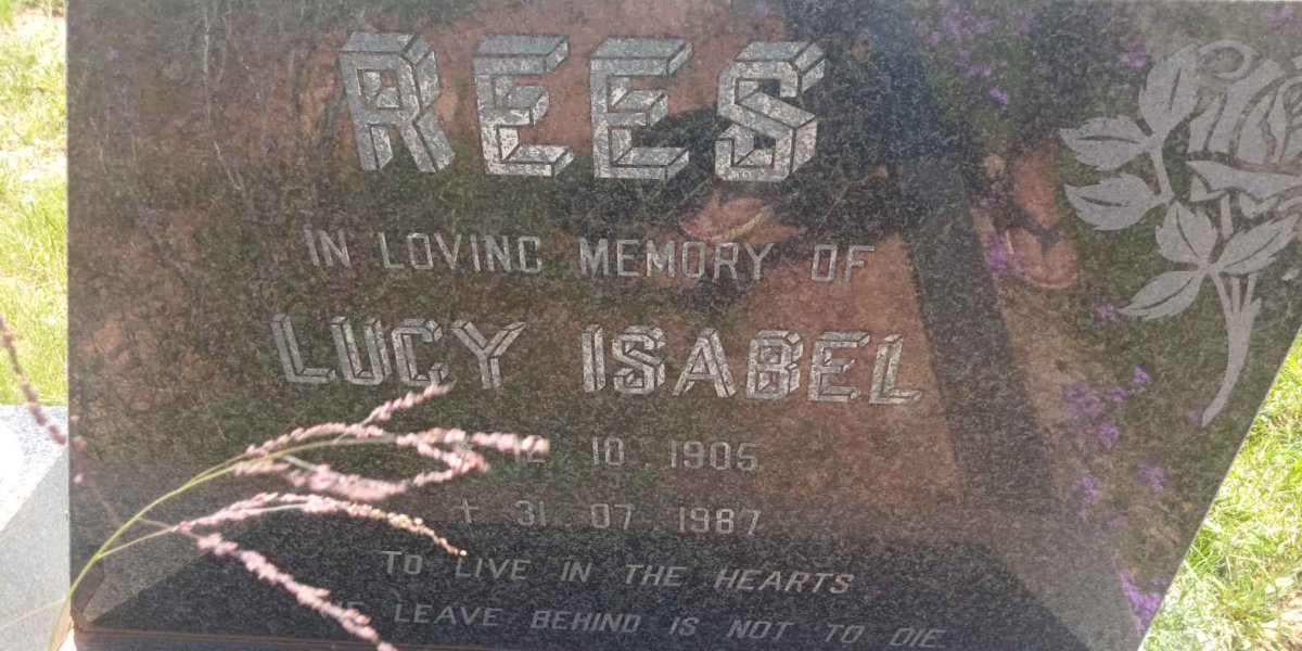 REES Lucy Isabel 1905-1987
