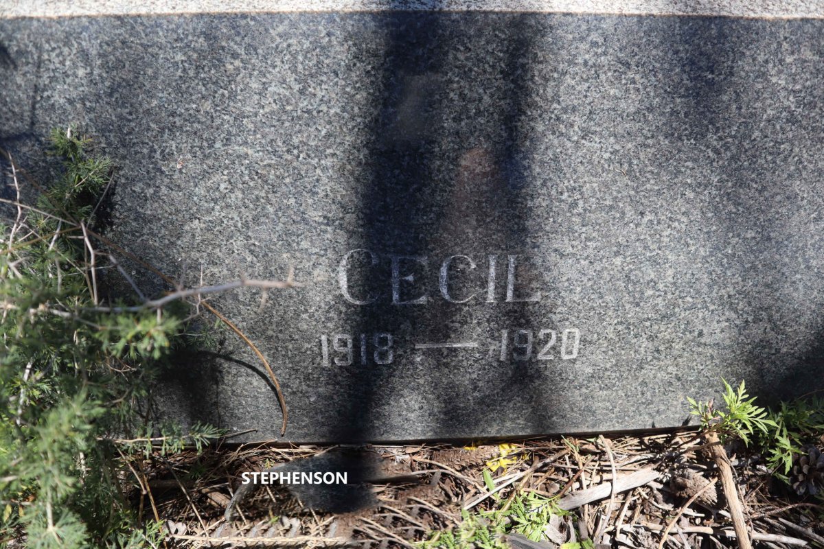 STEPHENSON Thomas Henderson 1874-1968 &amp; Agnes Lilian CURRIE 1884-1970 :: STEPHENSON Cecil 1918-1920
