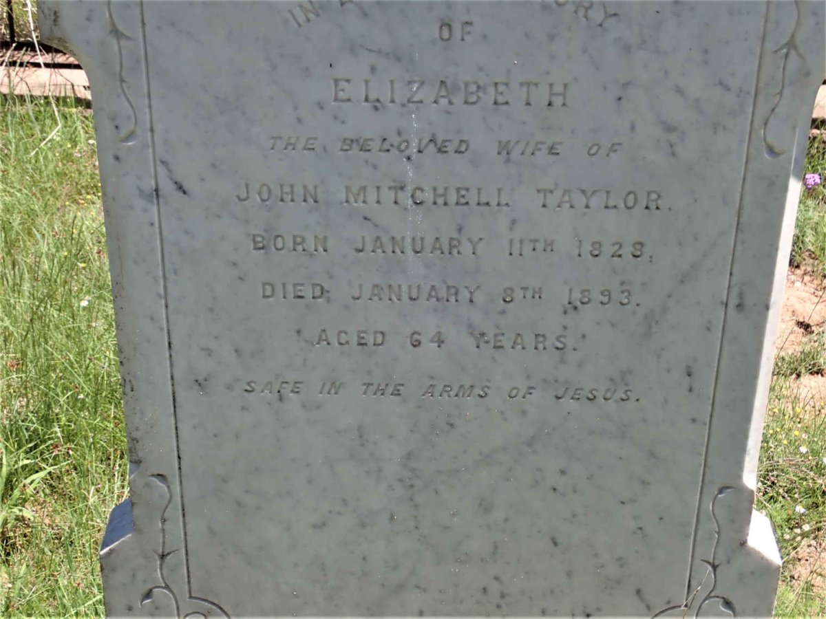 TAYLOR Elizabeth 1828-1893