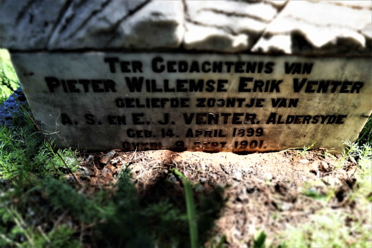 VENTER Pieter Willemse Erik 1899-1901