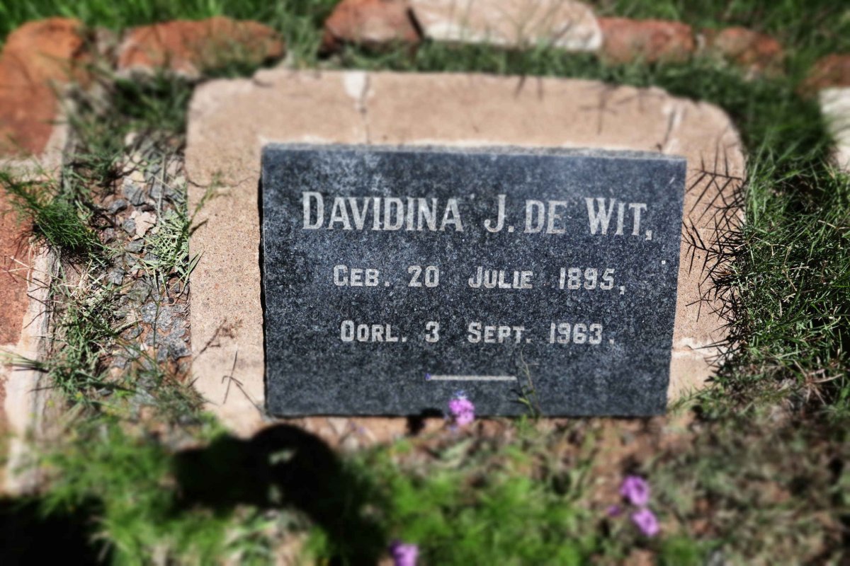 WIT Davidina J., de 1895-1963