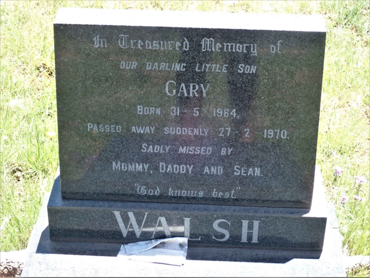 WALSH Gary 1964-1970