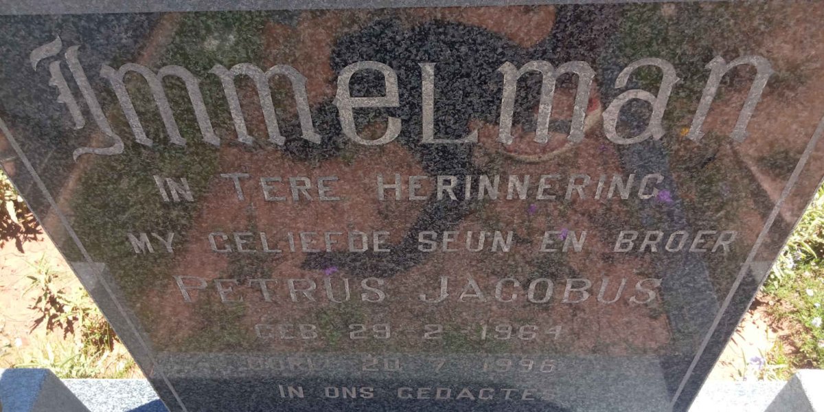 IMMELMAN Petrus Jacobus 1964-1996