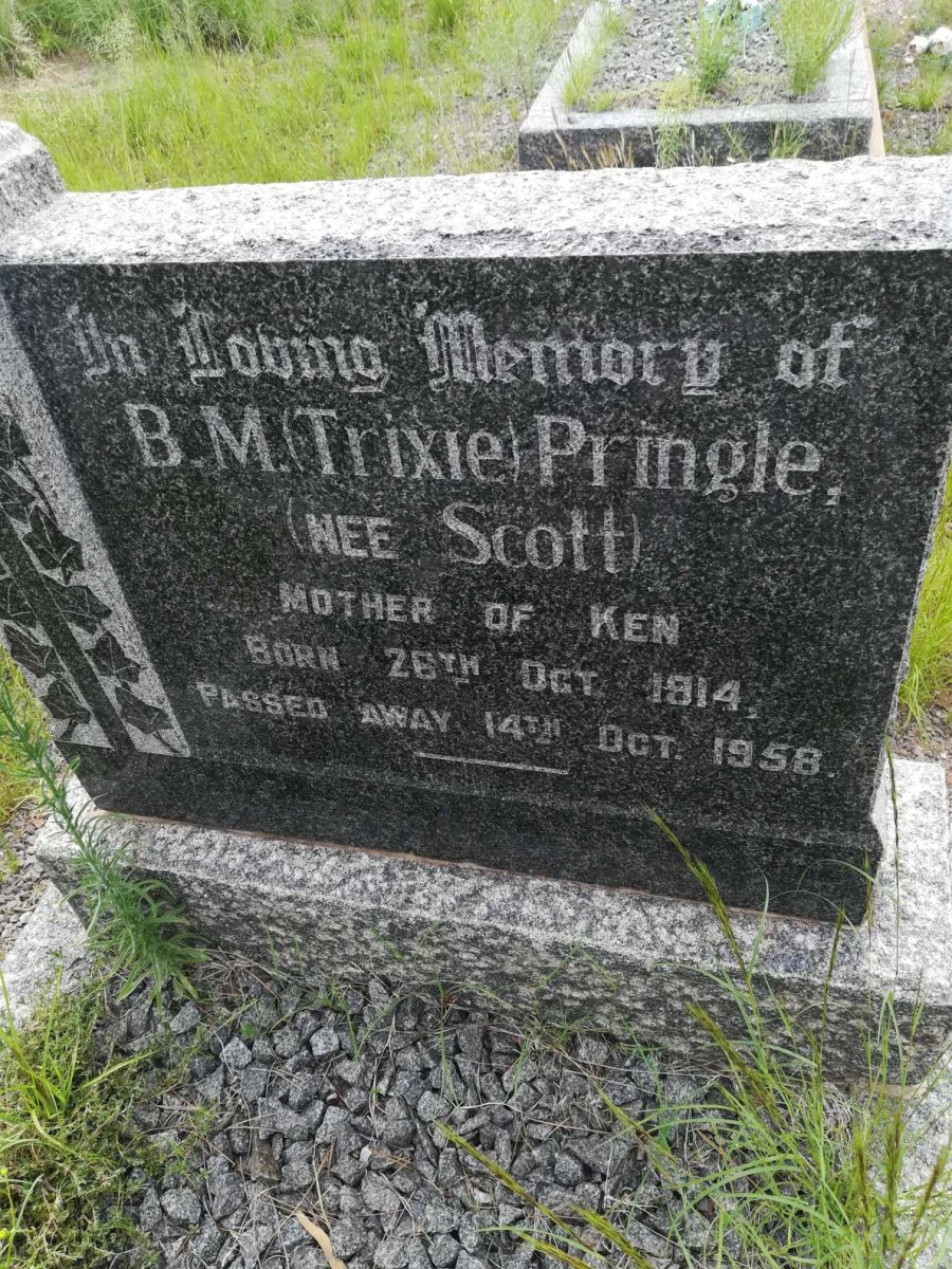 PRINGLE B.M. nee SCOTT 1914-1958