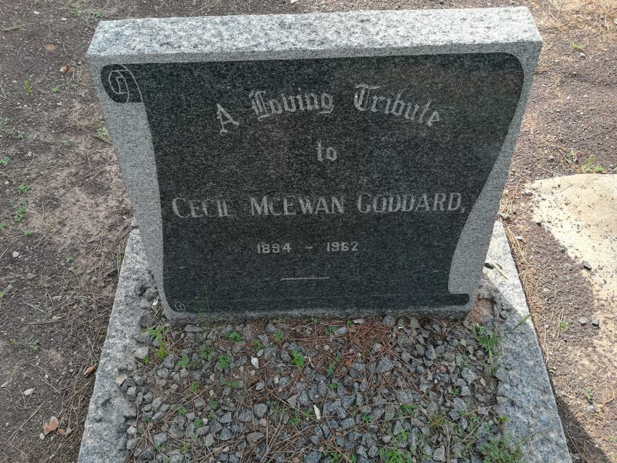 GODDARD Cecil McEwan 1894-1962