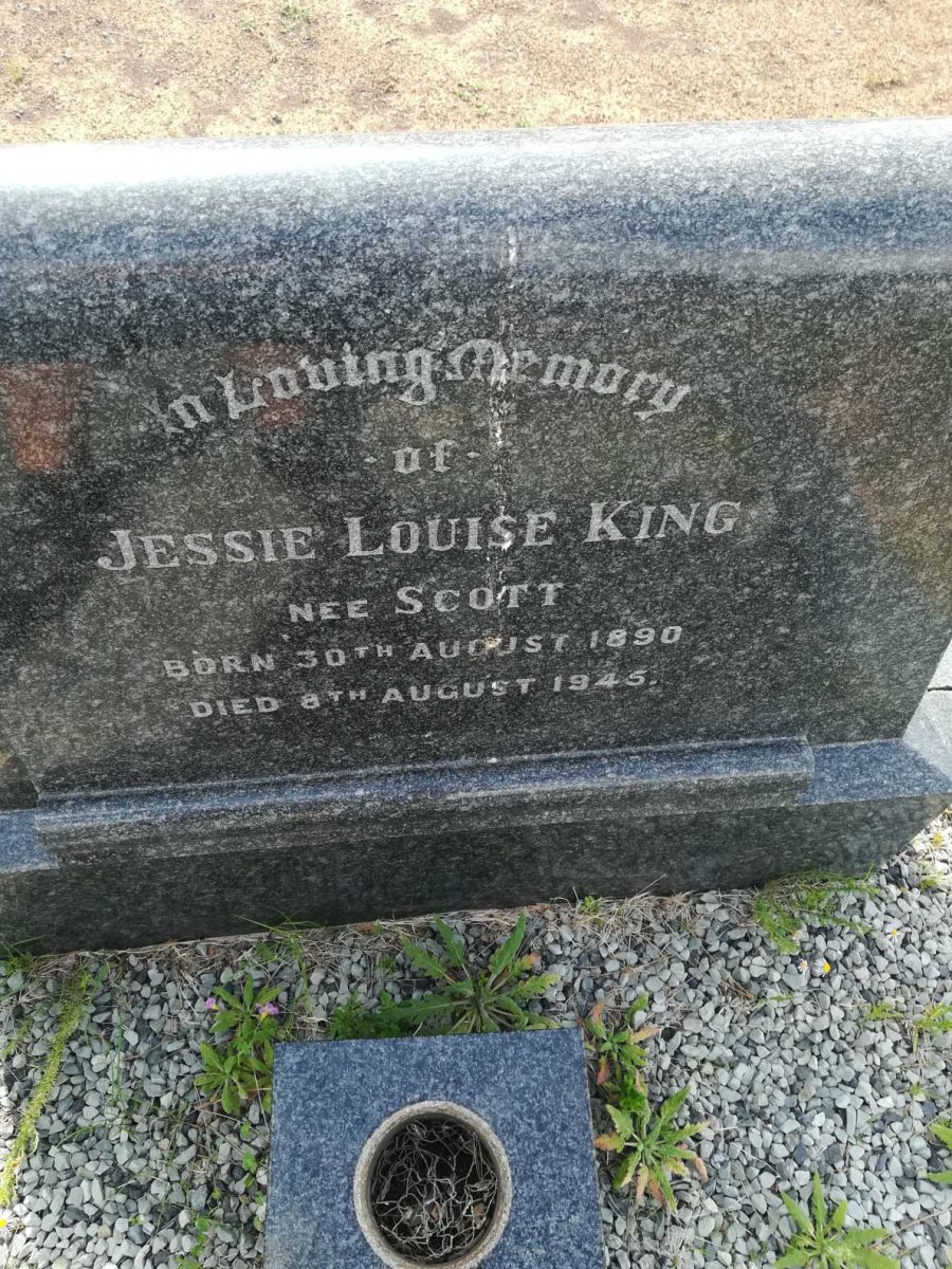 KING Wilfred Glanville 1886-1955 &amp; Jessie Louise SCOTT 1890-1945