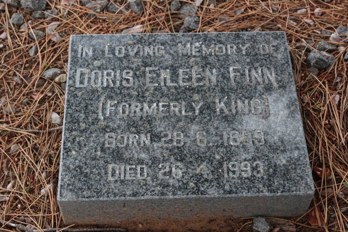 FINN Doris Eileen formerly KING 1899-1993