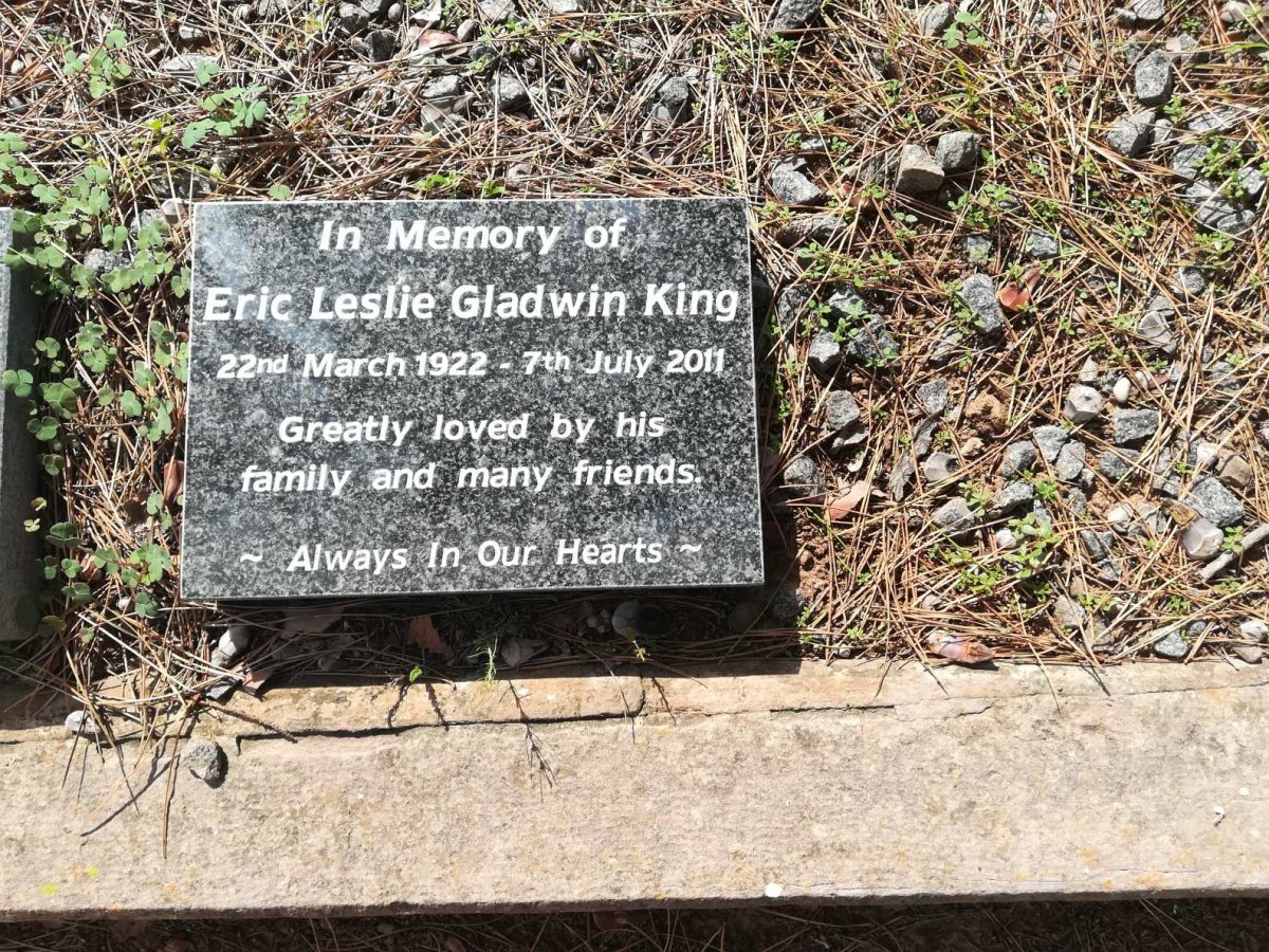 KING Eric Leslie Gladwin 1922-2011