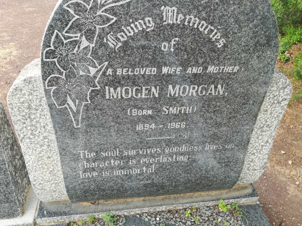 MORGAN Alton Raymond, ABLORT 1893-1989 &amp; Imogen SMITH 1894-1966 :: MARTIN Esme Imogen nee ABLORT-MORGAN 1918-2002