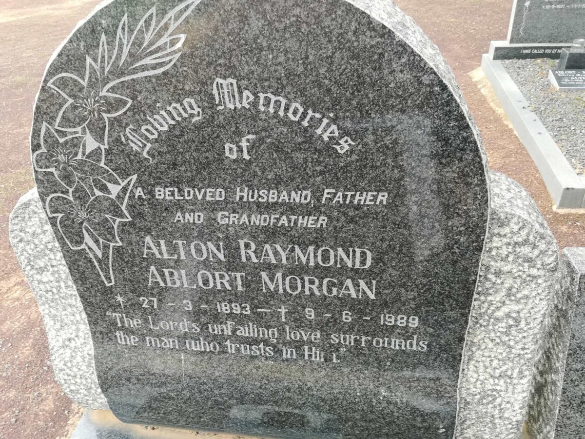 MORGAN Alton Raymond, ABLORT 1893-1989 &amp; Imogen SMITH 1894-1966 :: MARTIN Esme Imogen nee ABLORT-MORGAN 1918-2002