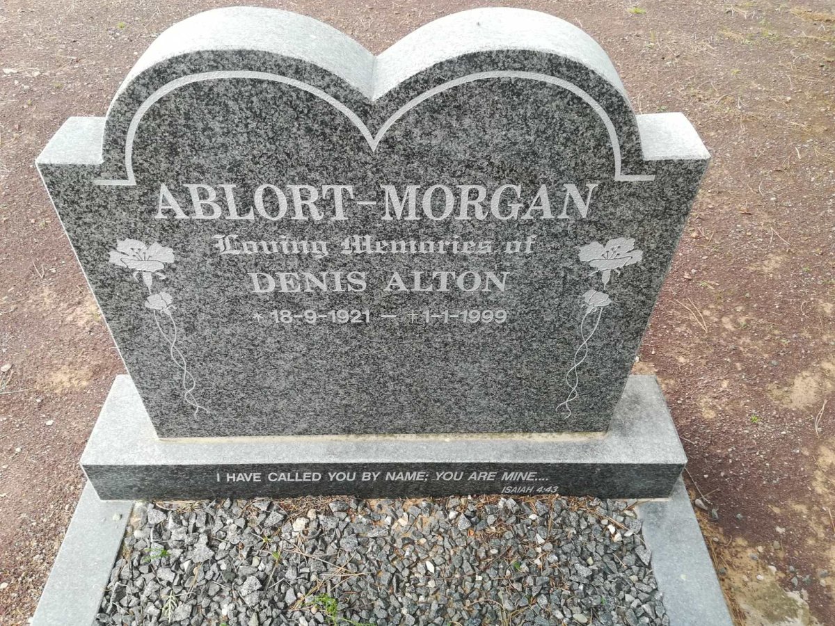 MORGAN Denis Alton, ABLORT 1921-1999 &amp; Althea 1925-2015
