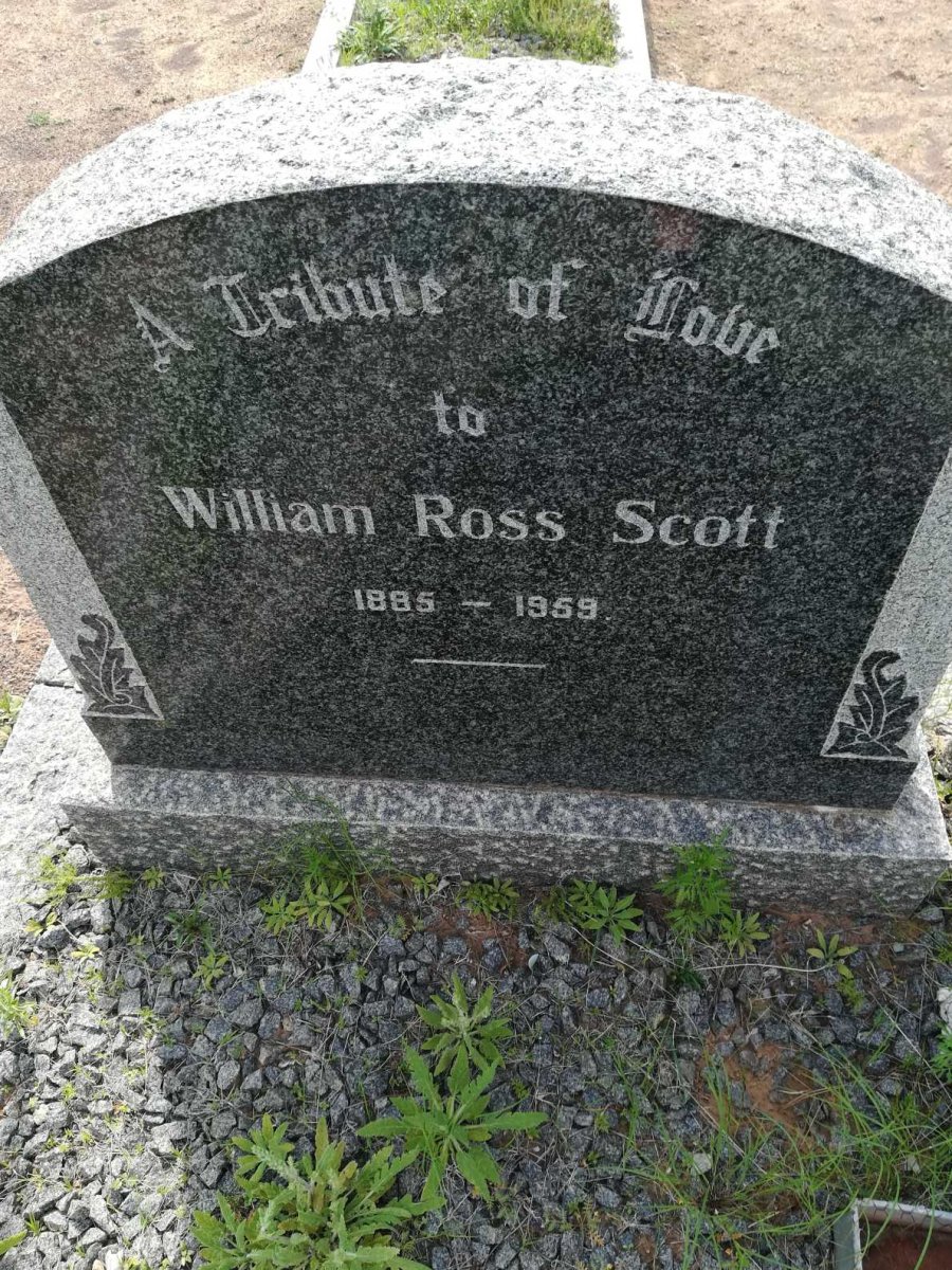 SCOTT William Ross 1885-1959 &amp; Maude Gladys HYSLOP 1883-1963