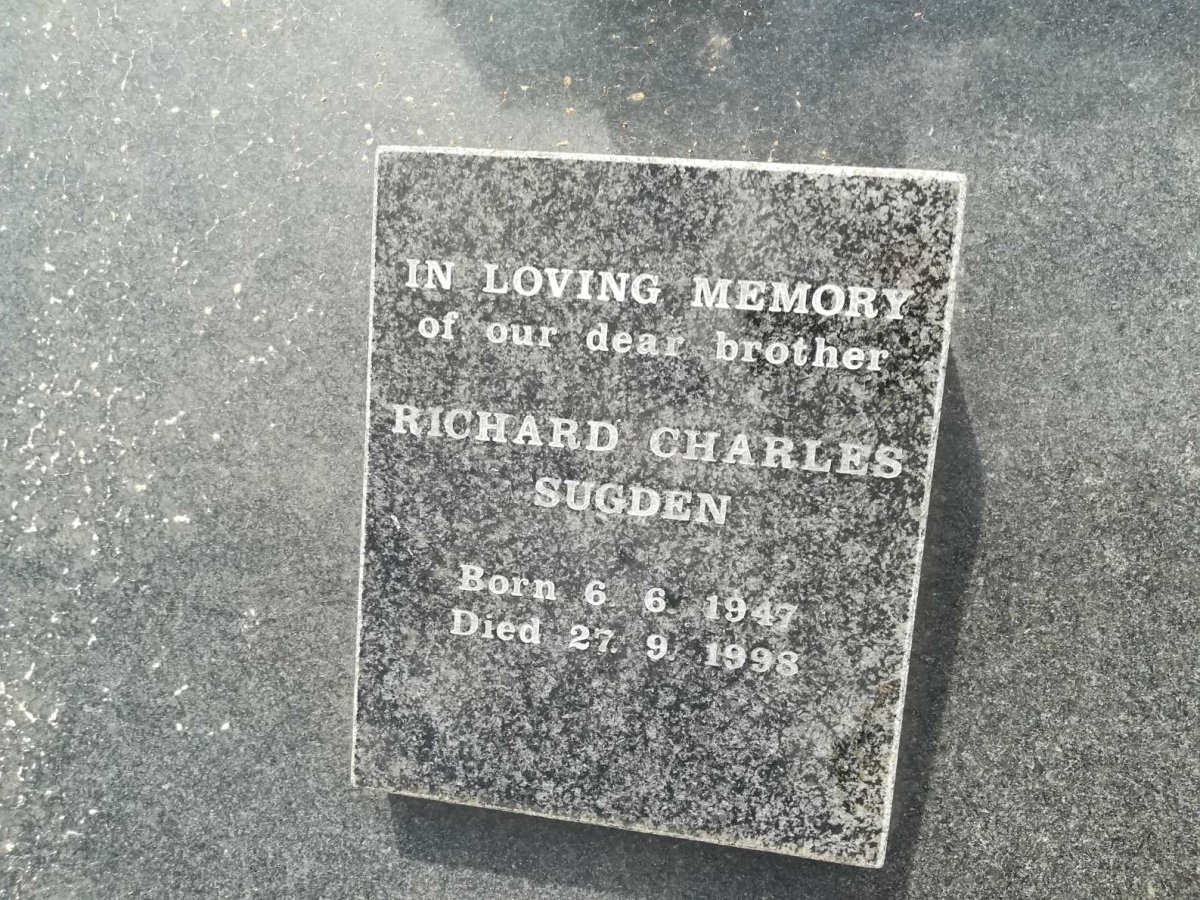 SUGDEN Richard Charles 1947-1998