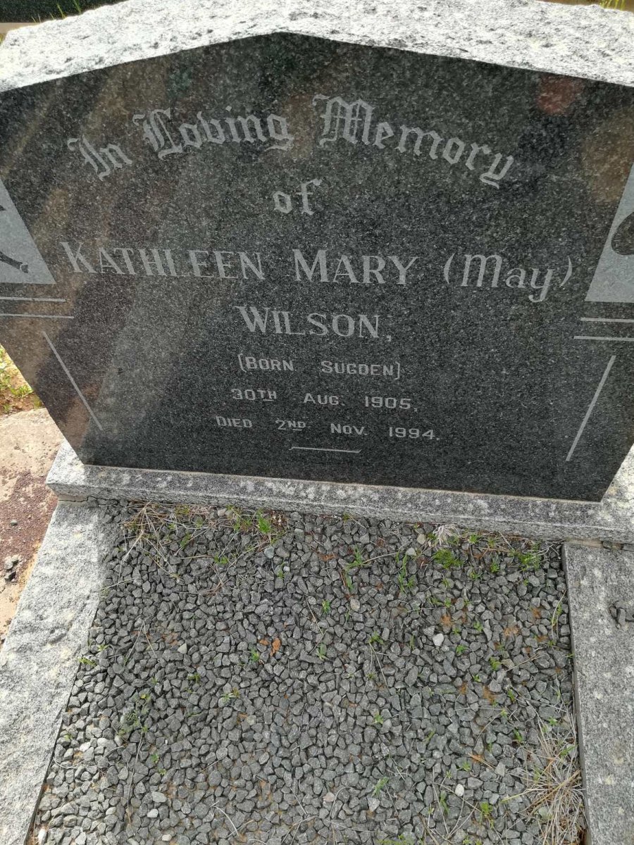 WILSON Kathleen Mary nee SUGDEN 1905-1994