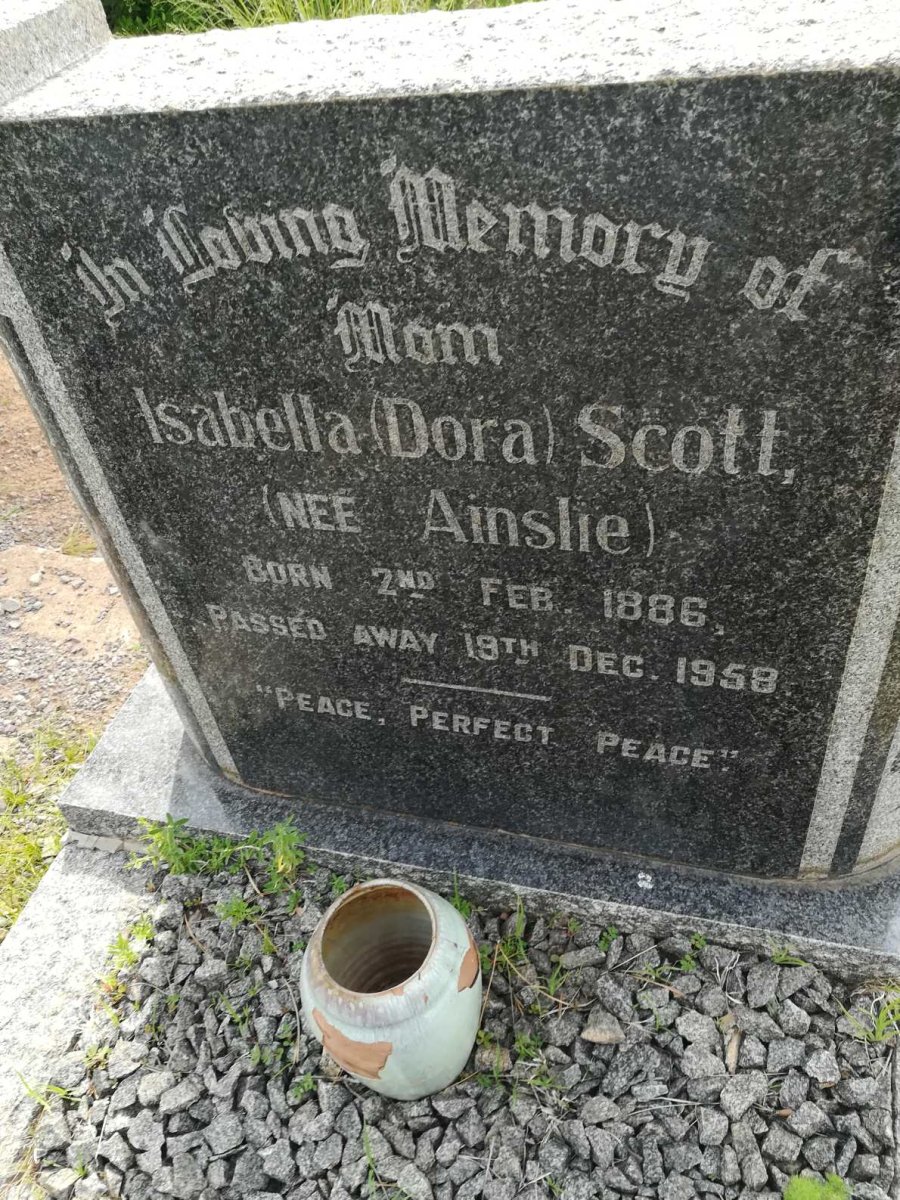 SCOTT Isabella nee AINSLIE 1886-1958