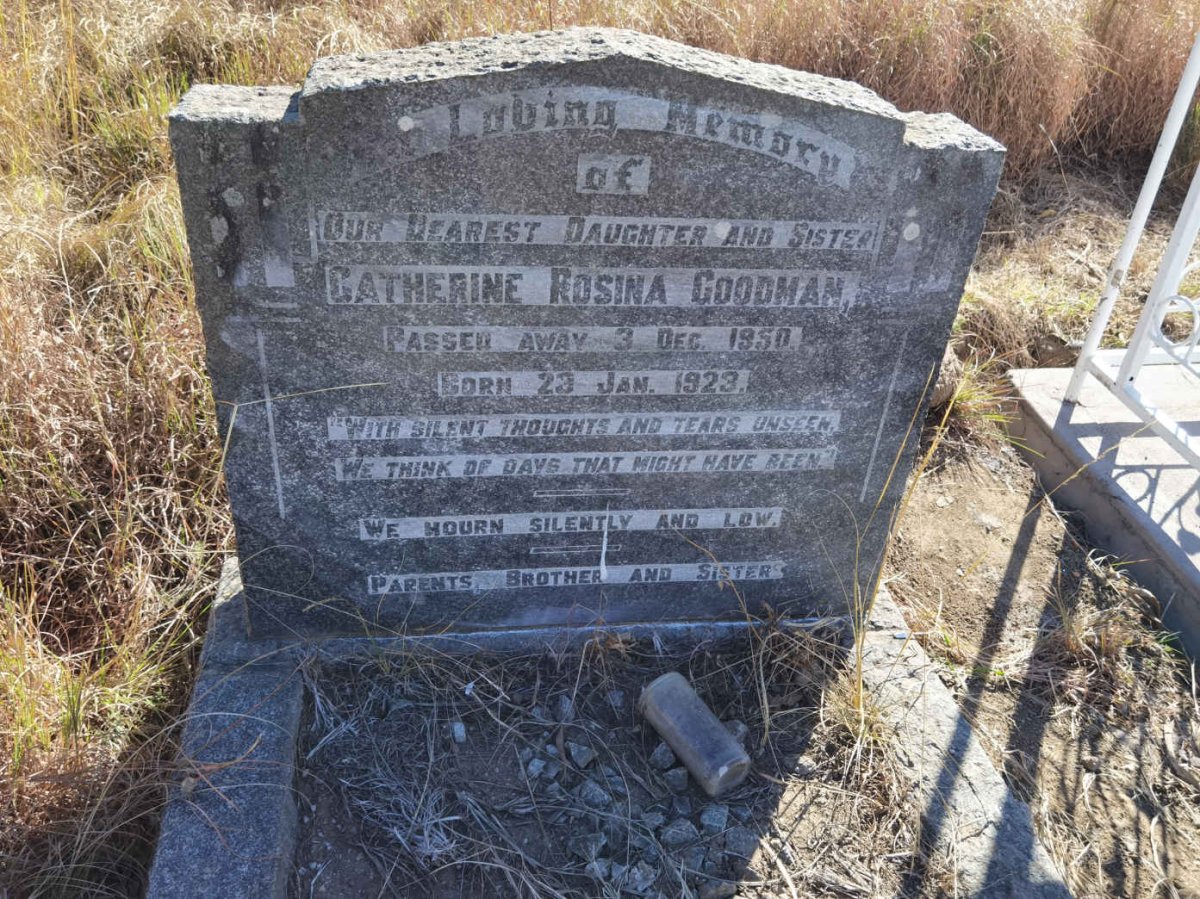 GOODMAN Catherine Rosina 1923-1950