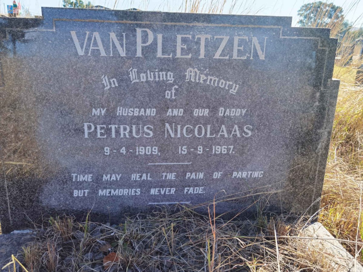 PLETZEN Petrus Nicolaas, van 1909-1967