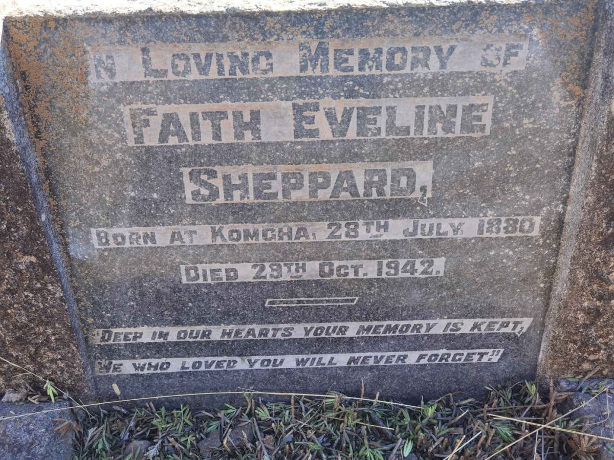 SHEPPARD Faith Eveline 1880-1942