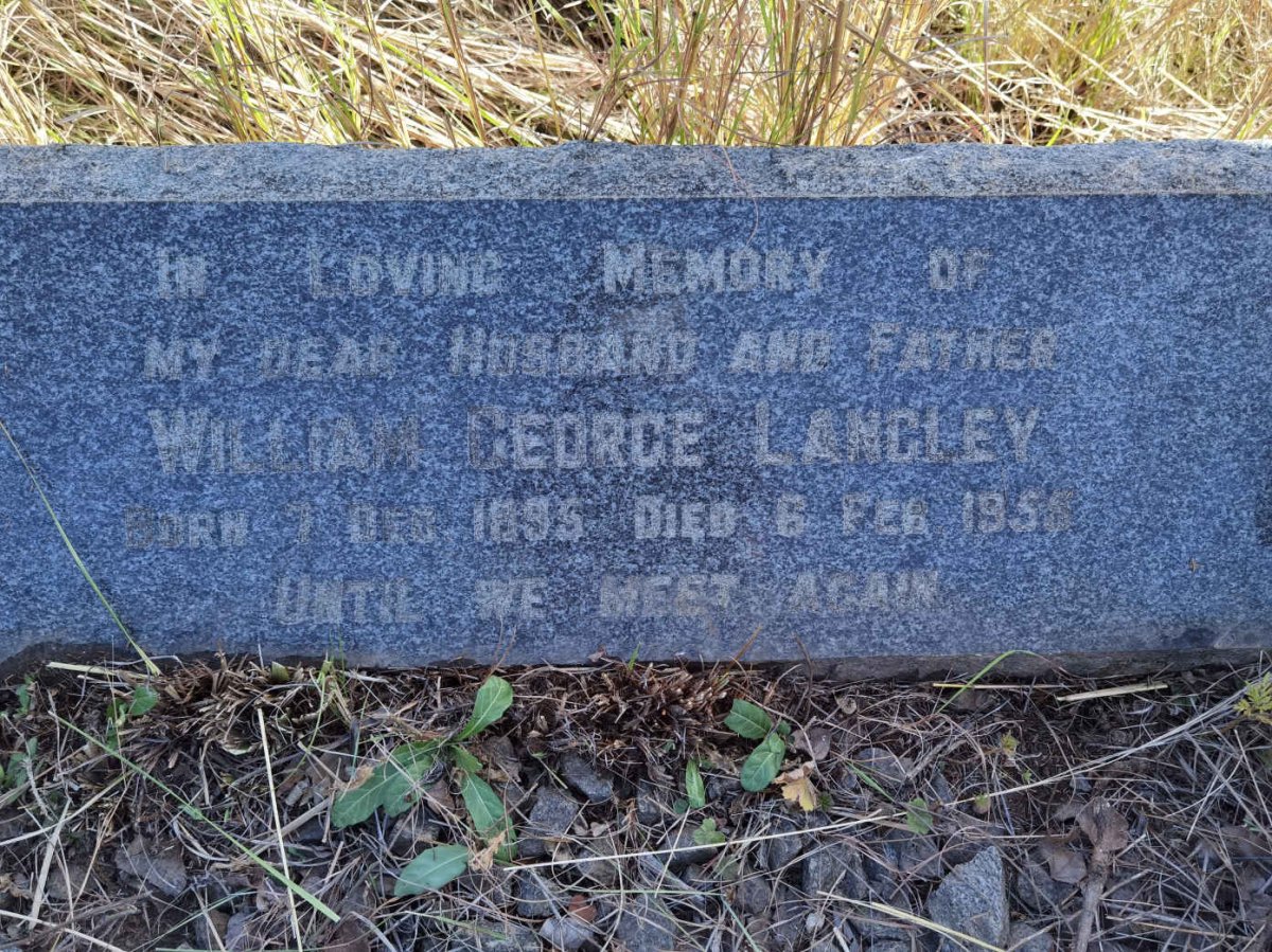 LANGLEY William George 1895-1955