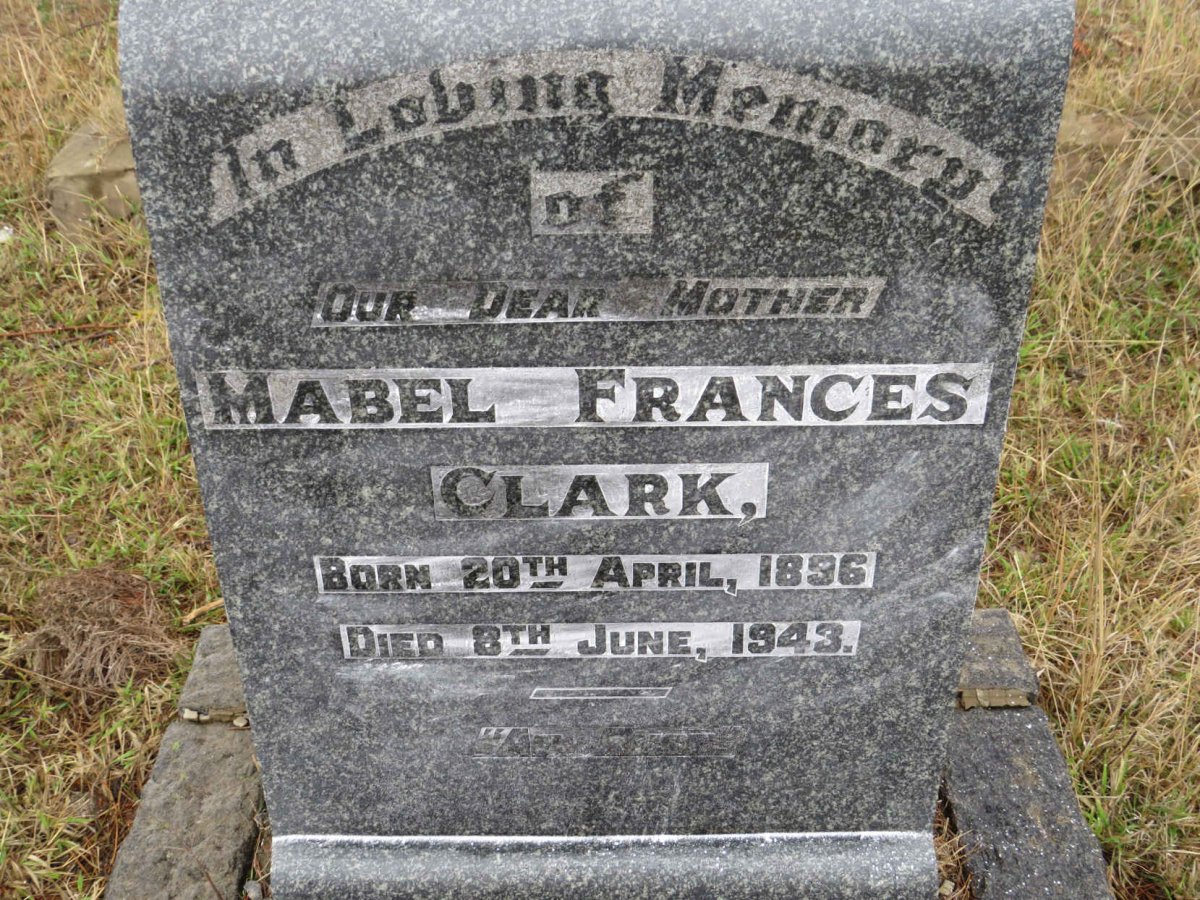 CLARK Mabel Frances 1896-1943