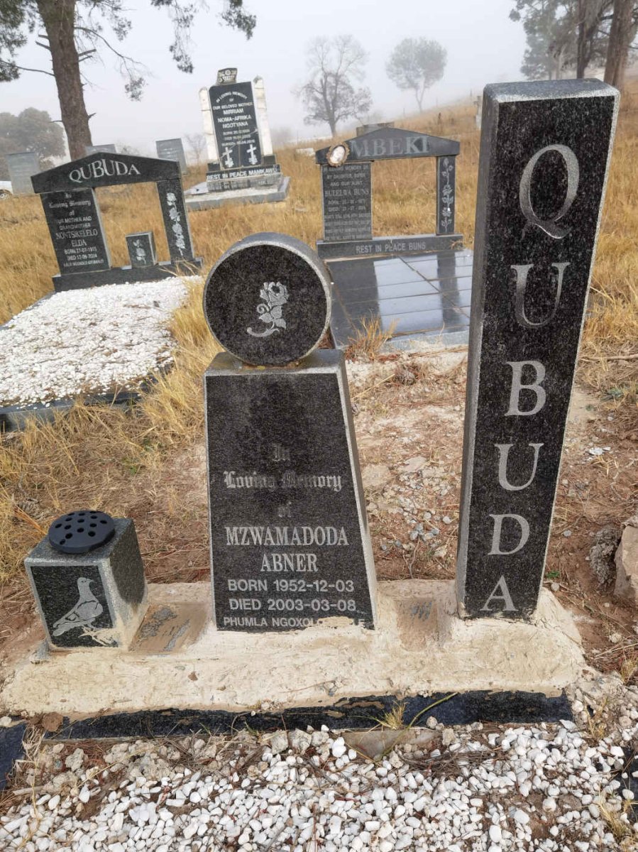QUBUDA Mzwamadoda Abner 1952-2003