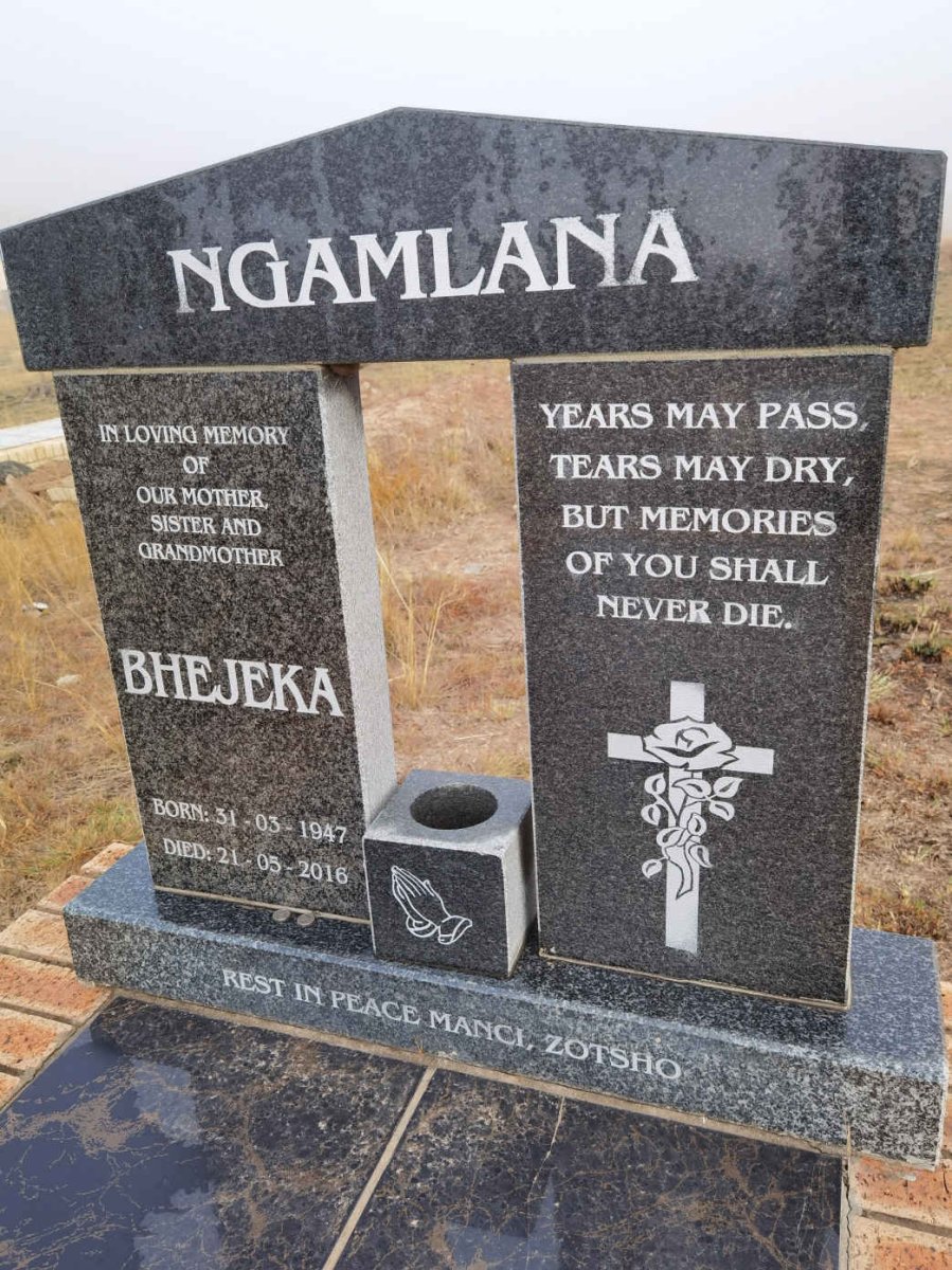 NGAMLANA Bhejeka 1947-2016