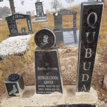 QUBUDA Mzwamadoda Abner 1952-2003