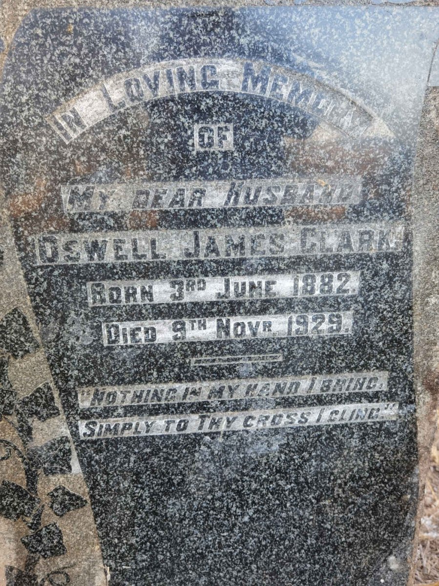 CLARK Oswell James 1882-1929