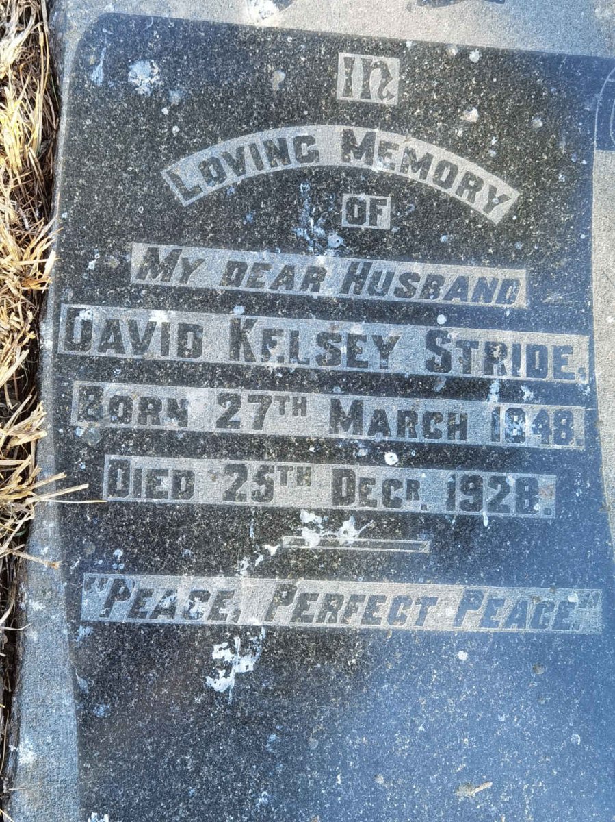 STRIDE David Kelsey 1848-1928