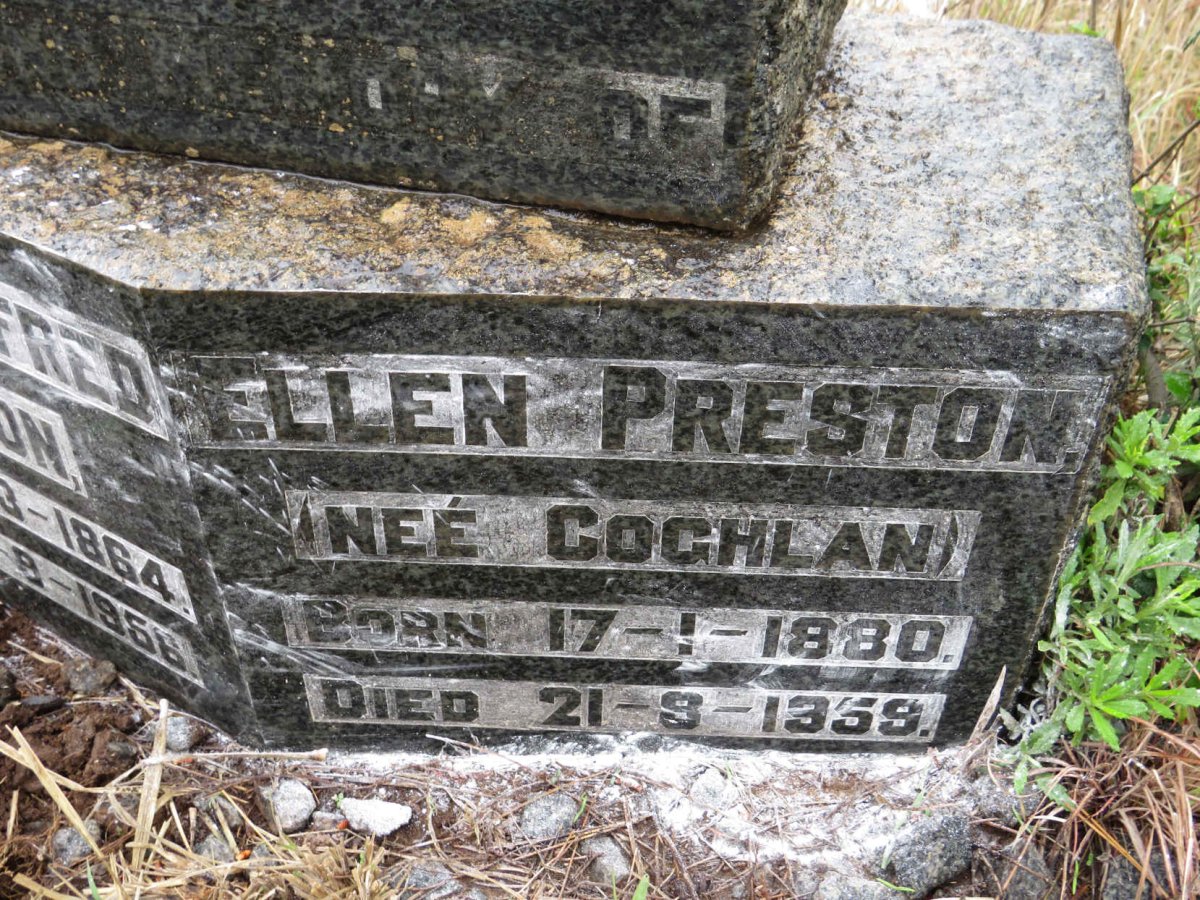 PRESTON Thomas Alfred 1864-1956 &amp; Ellen COGHLAN 1880-1959