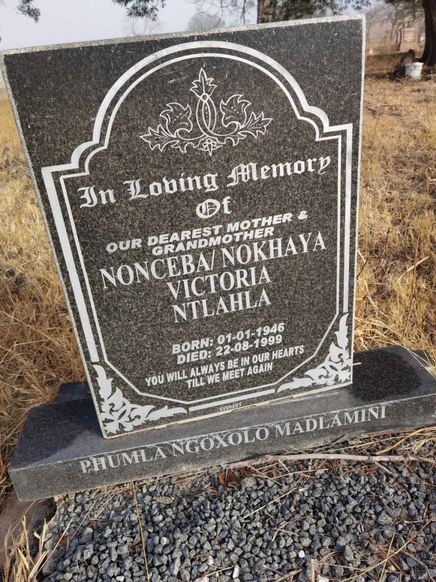 NTLAHLA Nonceba Nokhaya Victoria 1946-1999