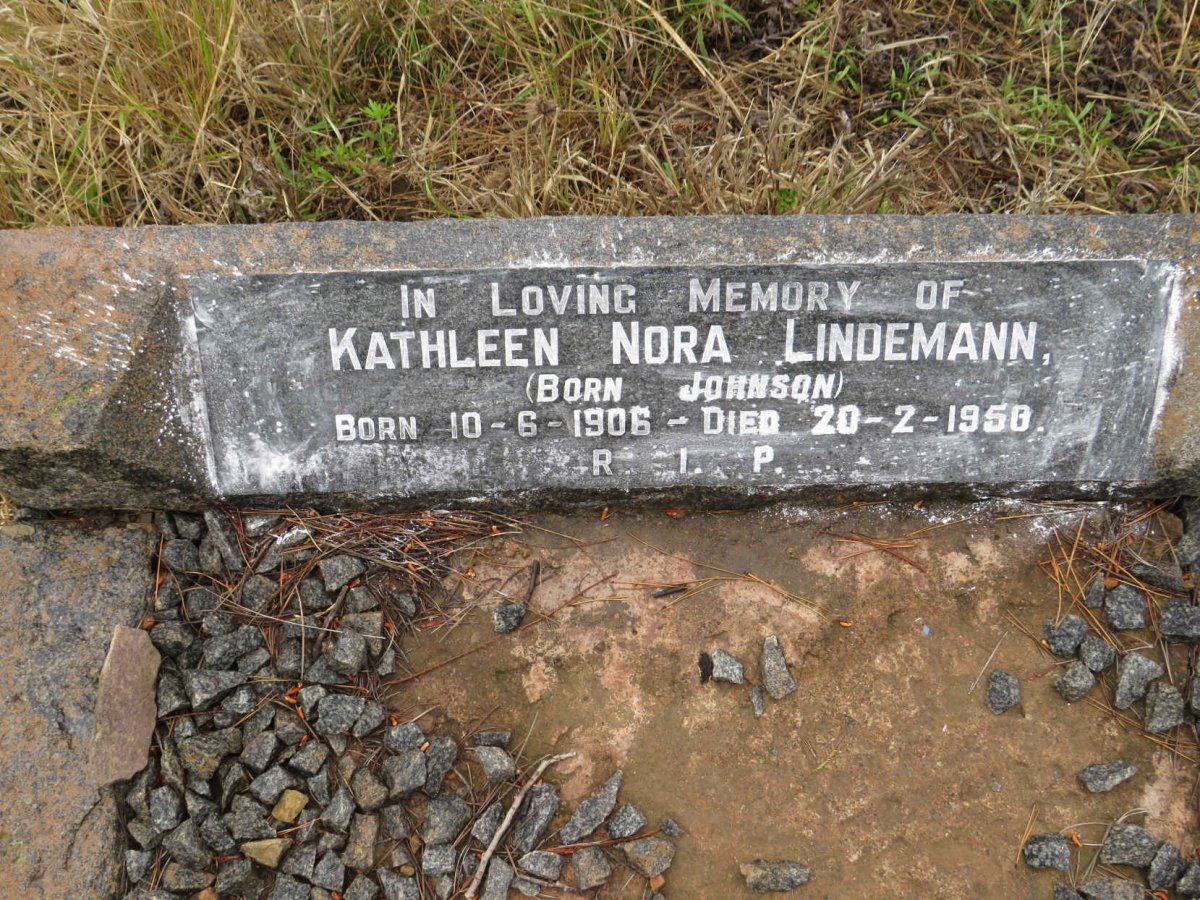 LINDEMANN Kathleen Nora nee JOHNSON 1906-1950