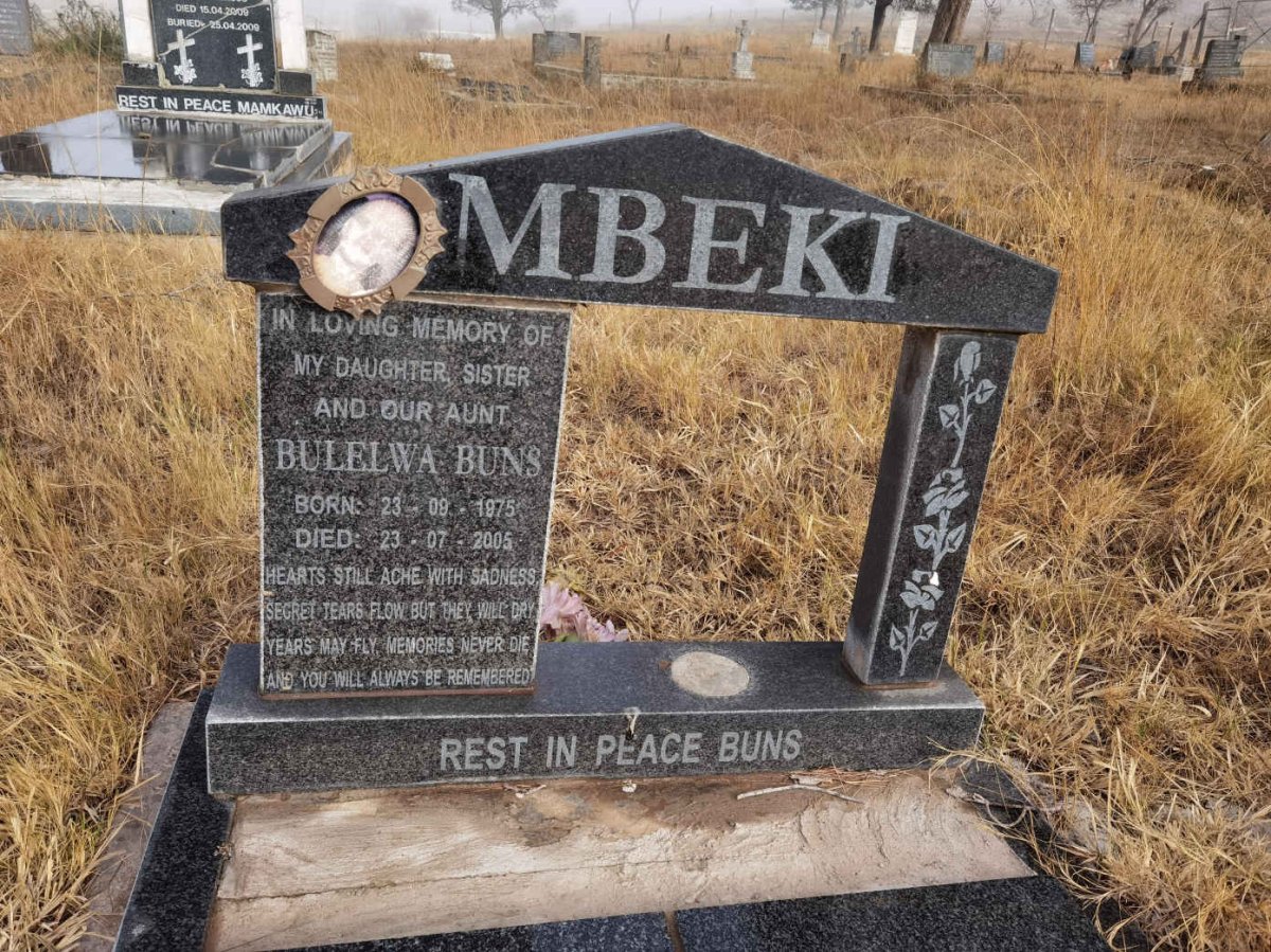 MBEKI Bulelwa Buns 1975-2005