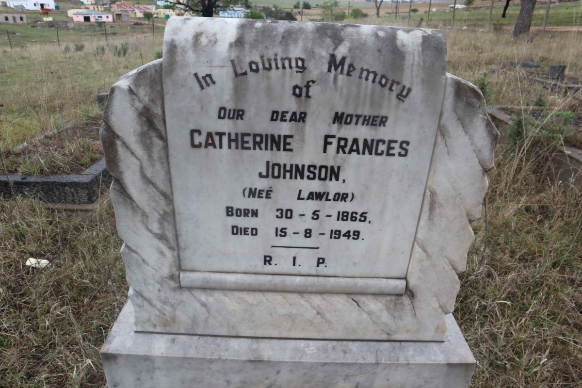 JOHNSON Catherine Frances nee LAWLOR 1865-1949