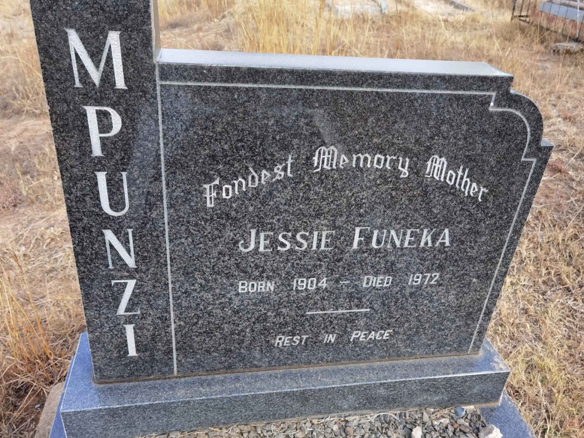 MPUNZI Jessie Funeka 1904-1972
