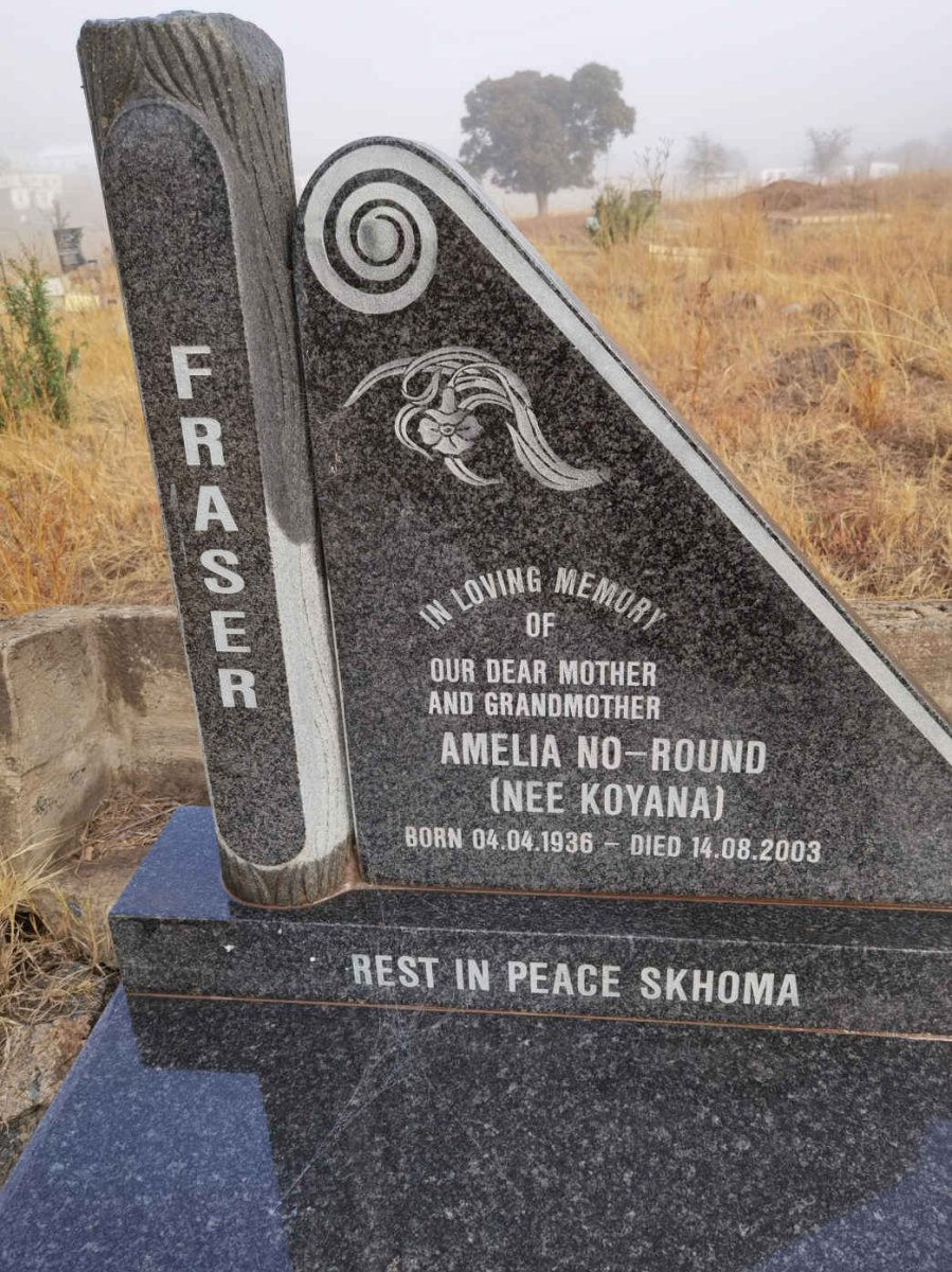 FRASER Amelia No-Round nee KOYANA 1936-2003