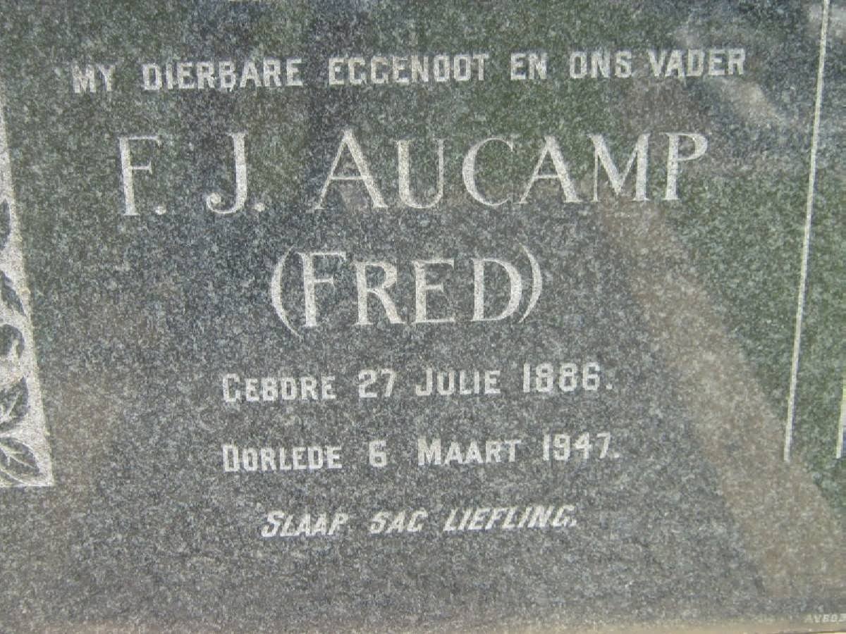 AUCAMP F.J. 1886-1947
