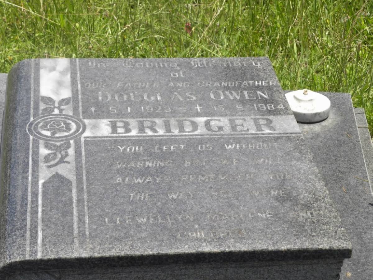 BRIDGER Douglas Owen 1923-1984