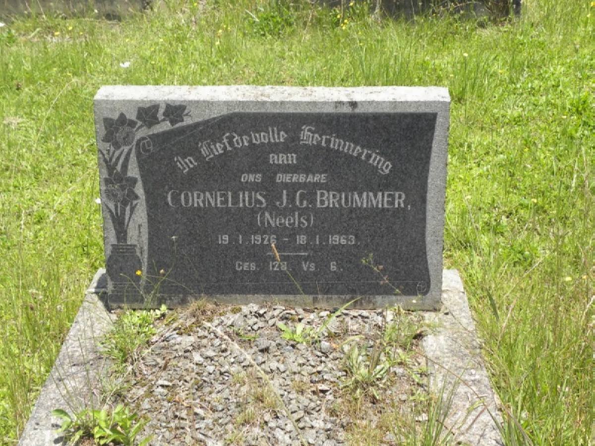 BRUMMER Cornelius J.G. 1926-1963