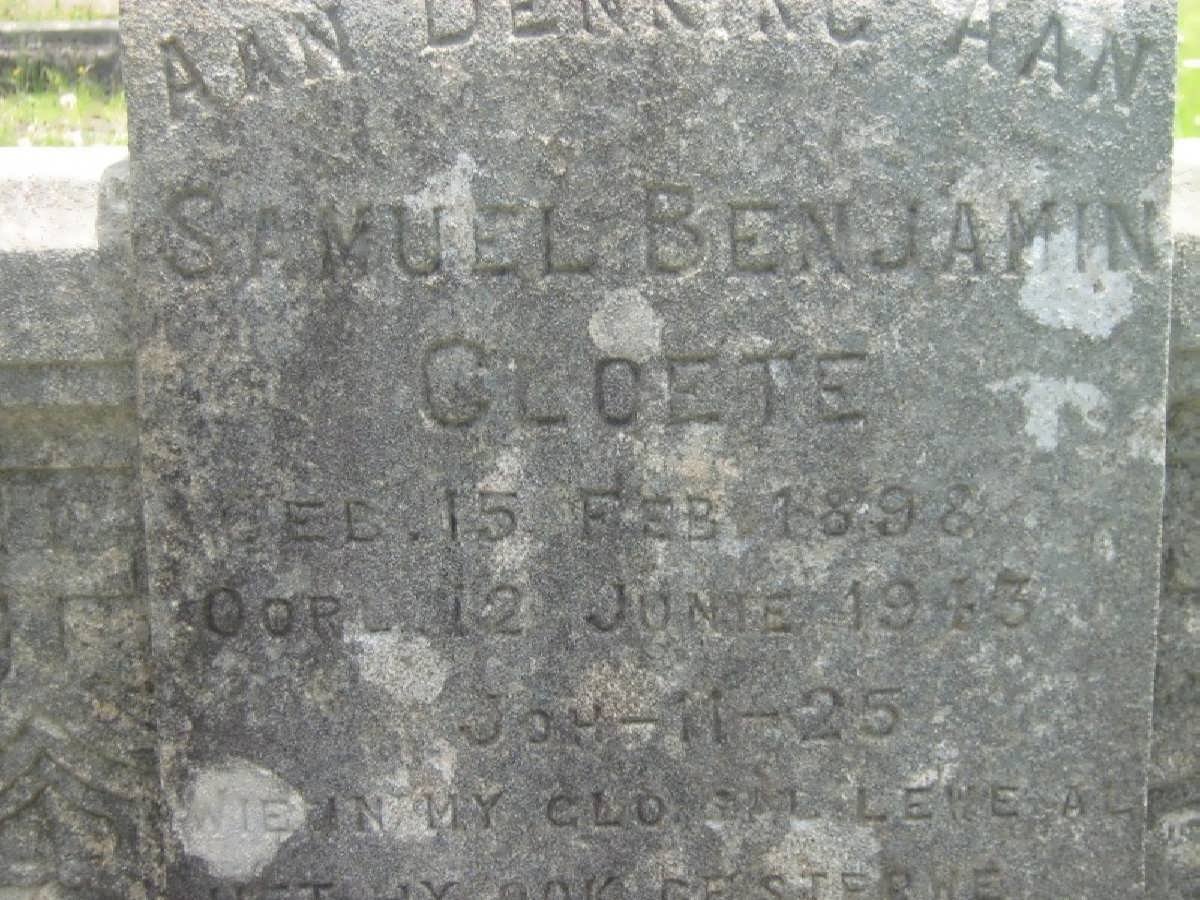 CLOETE Samuel Benjamin 1898-1943