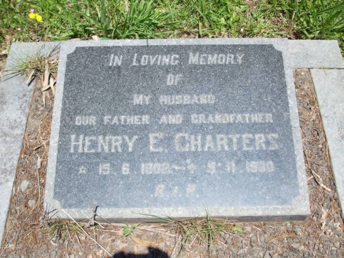 CHARTERS Henry E 1902-1930