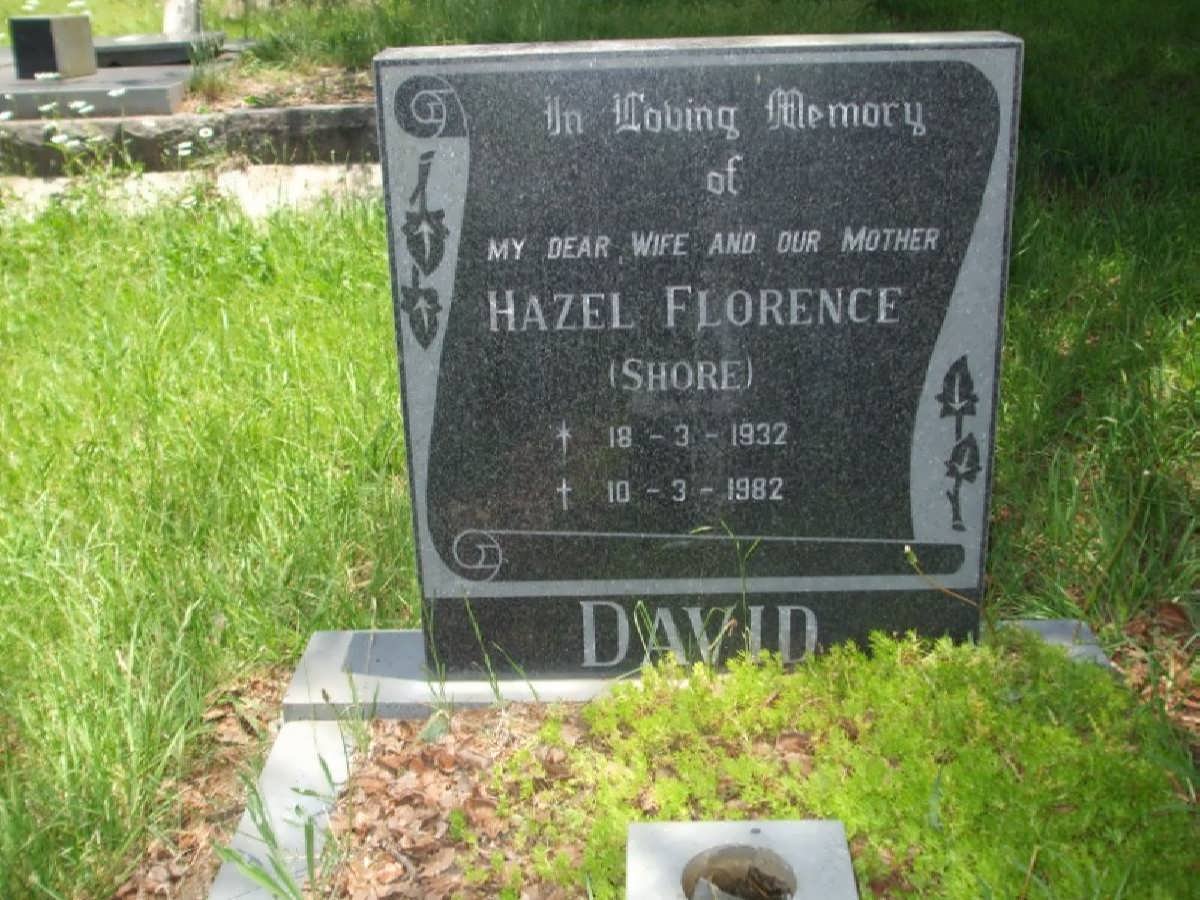 DAVID Hazel Florence nee SHORE 1932-1982